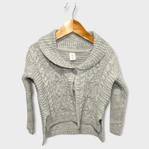 Gap baby Gray Collar Cable Knit Long Sleeve Sweater Size 3T